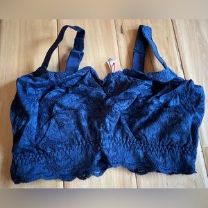 NWT Cosabella NSN Super Curvy Sweetie Never Navy Blue Bralette